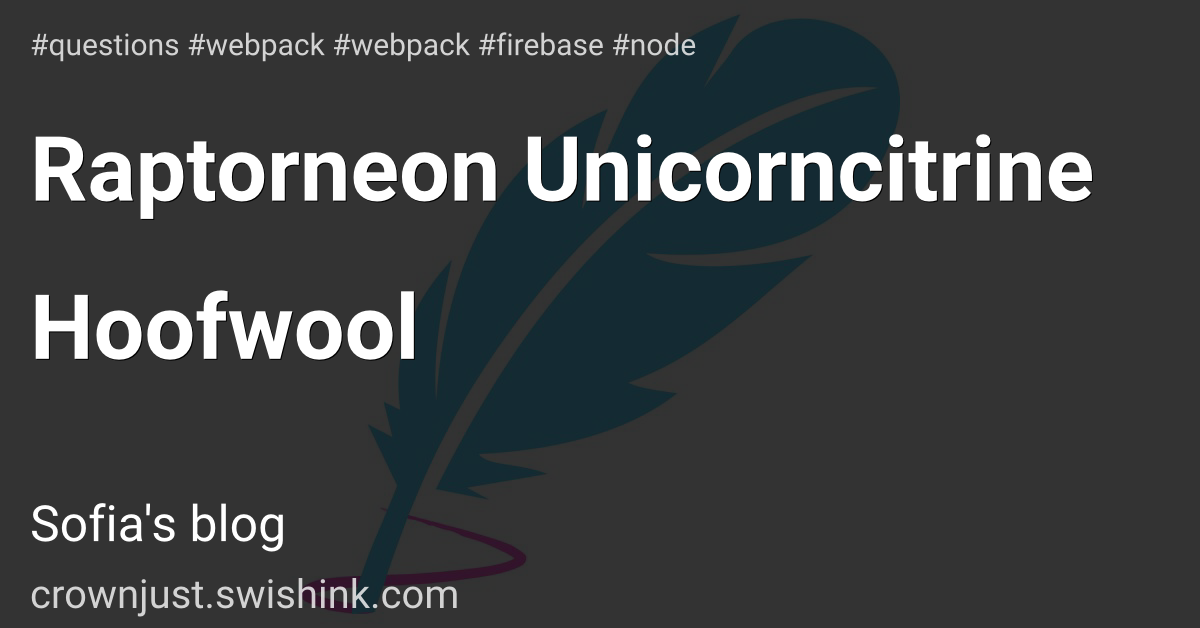 Raptorneon Unicorncitrine Hoofwool