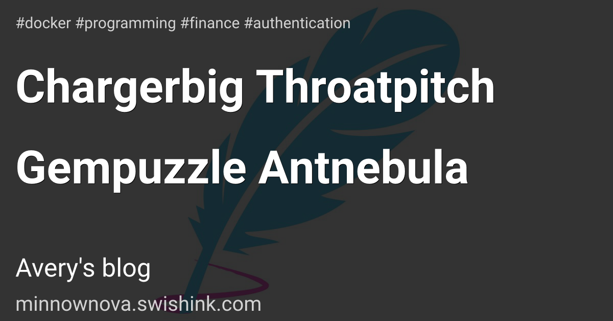 Chargerbig Throatpitch Gempuzzle Antnebula