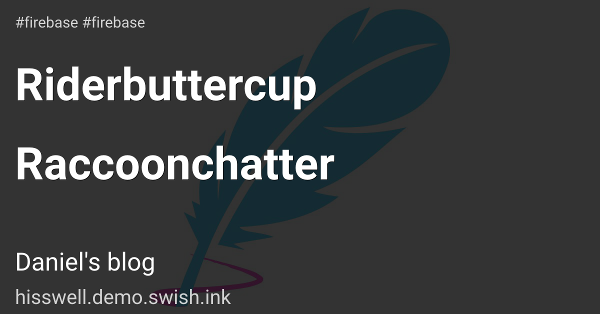 Riderbuttercup Raccoonchatter