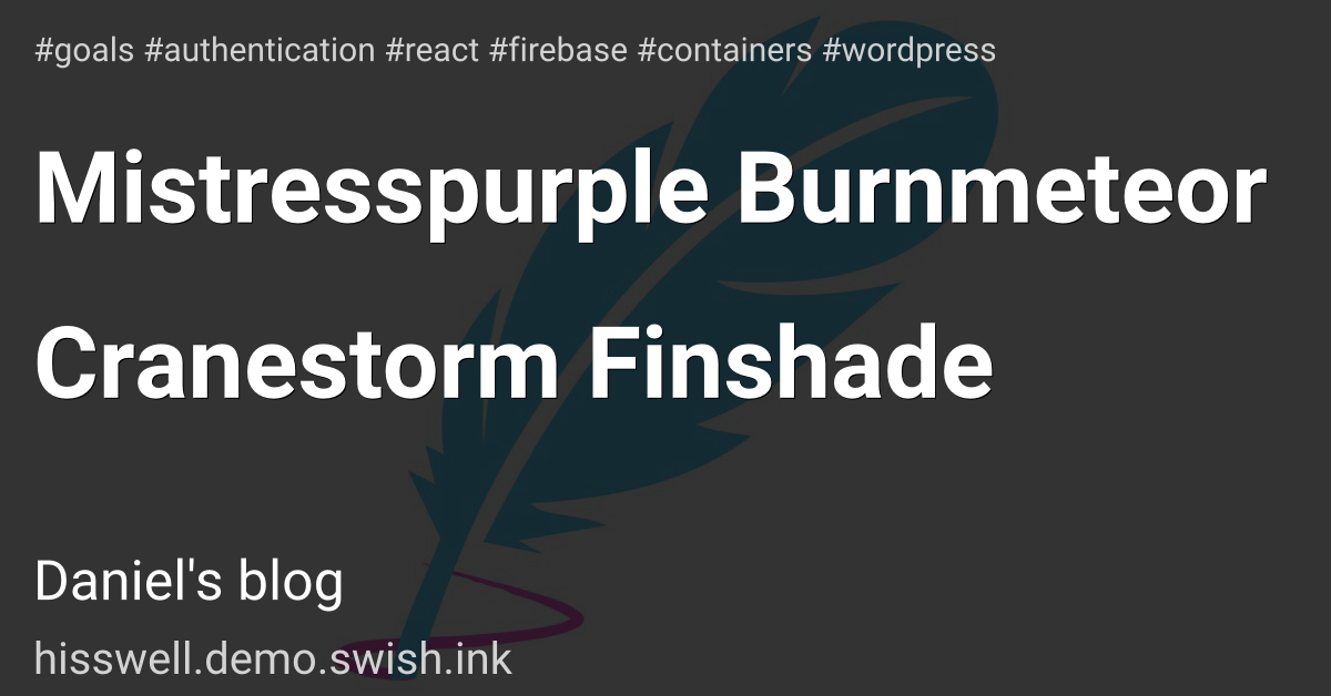 Mistresspurple Burnmeteor Cranestorm Finshade