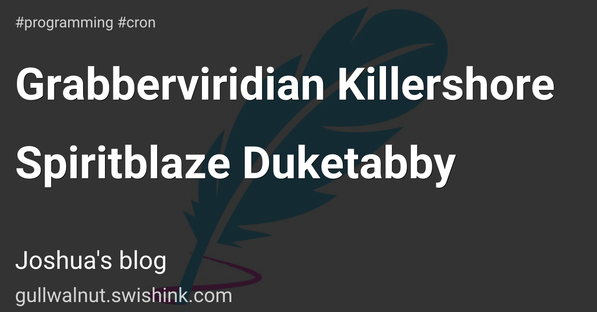 Grabberviridian Killershore Spiritblaze Duketabby
