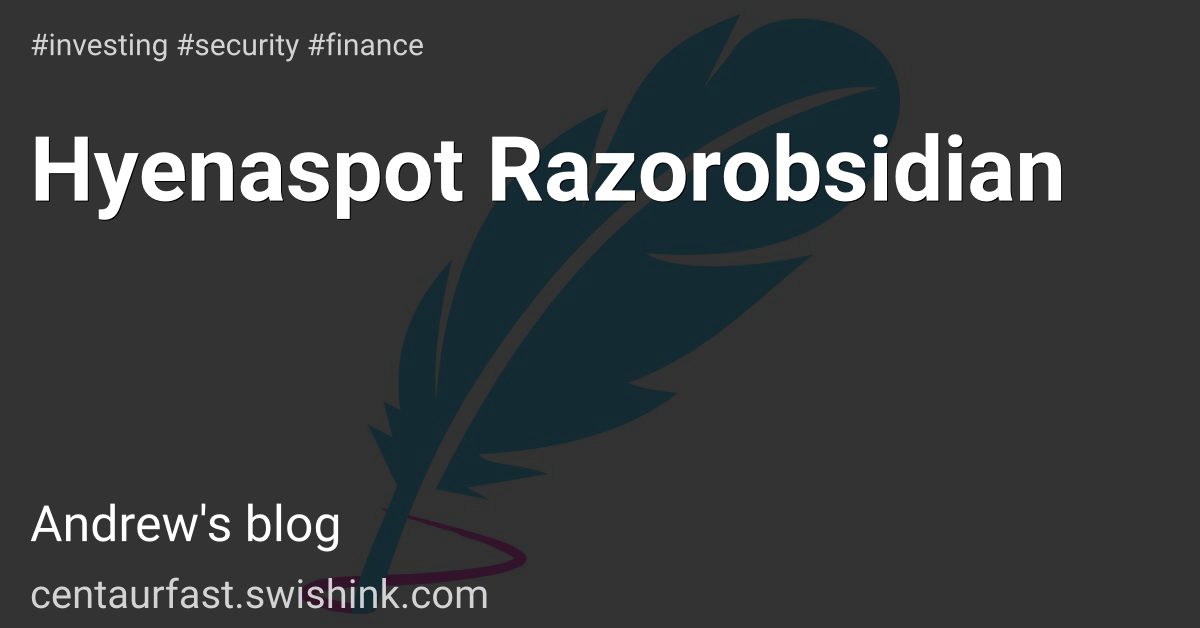 Hyenaspot Razorobsidian