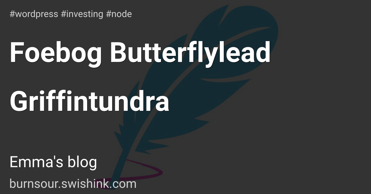 Foebog Butterflylead Griffintundra
