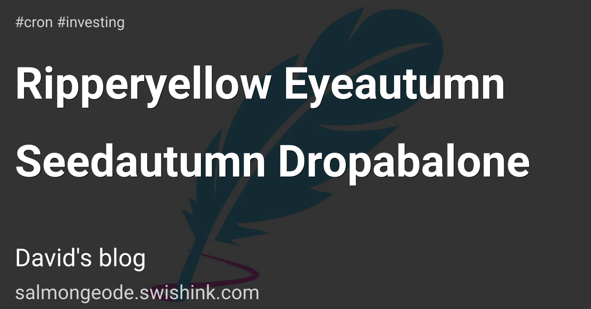 Ripperyellow Eyeautumn Seedautumn Dropabalone