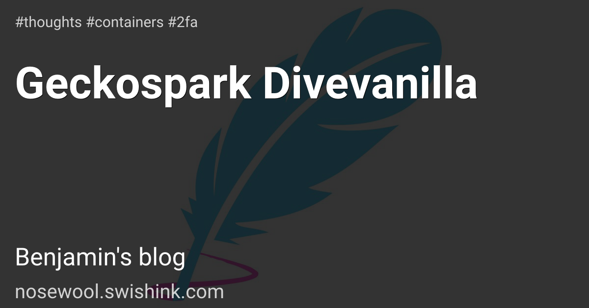 Geckospark Divevanilla