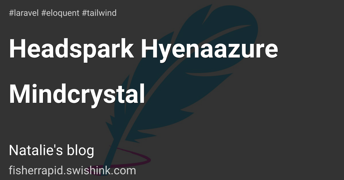 Headspark Hyenaazure Mindcrystal
