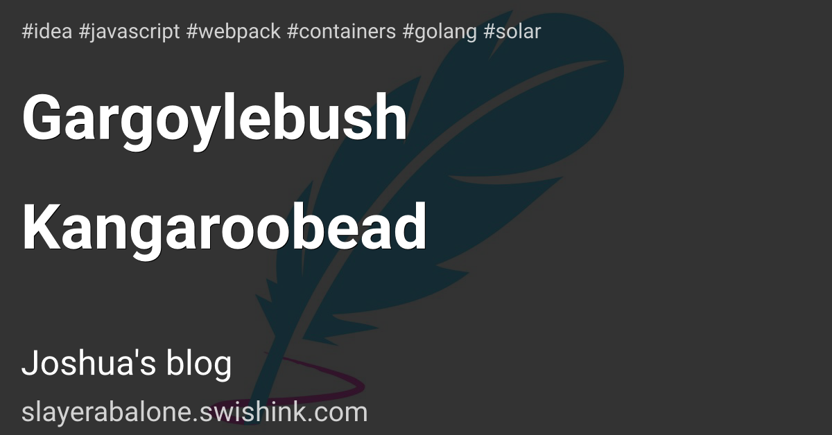 Gargoylebush Kangaroobead