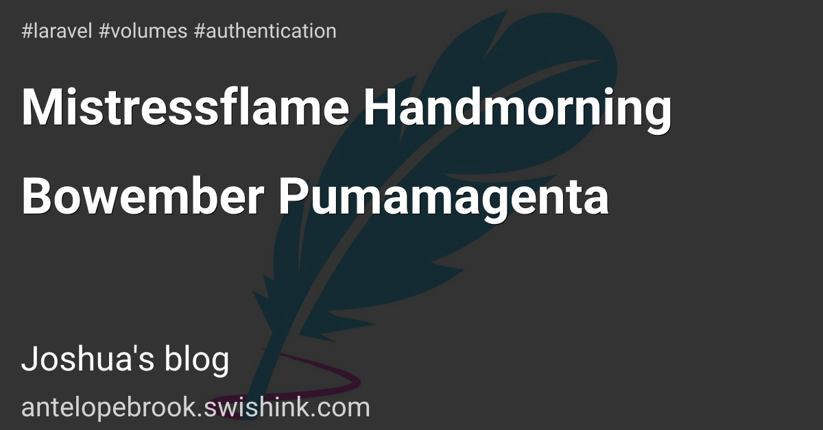 Mistressflame Handmorning Bowember Pumamagenta