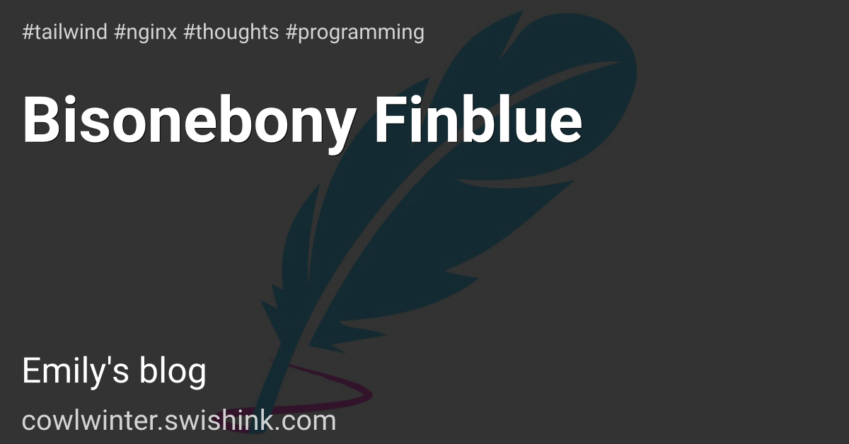 Bisonebony Finblue
