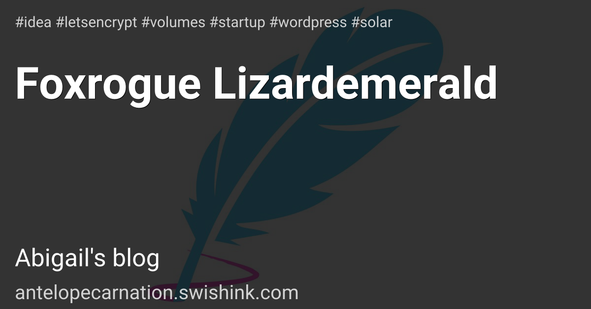 Foxrogue Lizardemerald