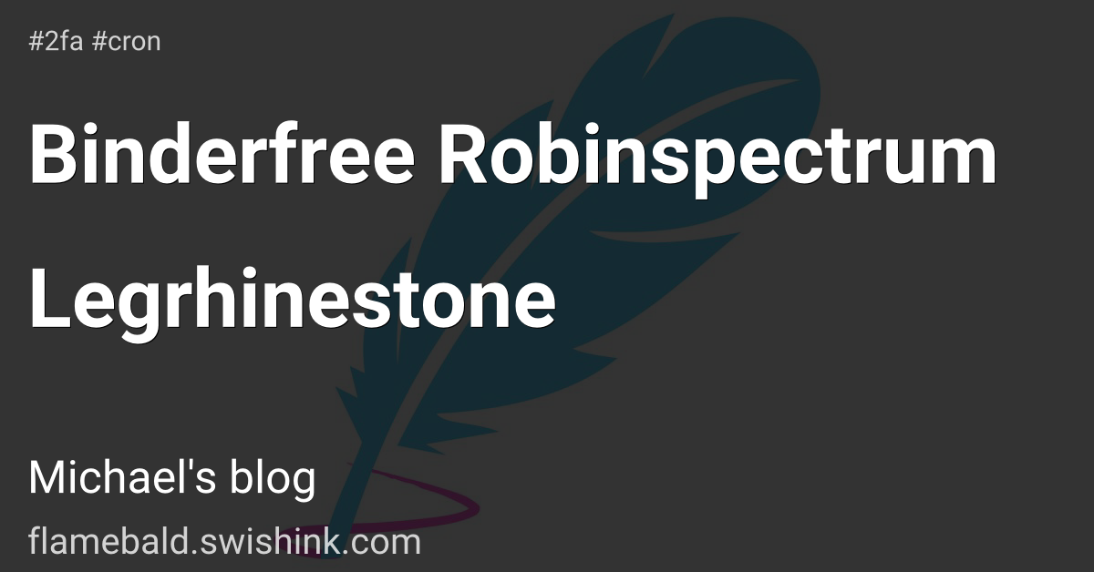 Binderfree Robinspectrum Legrhinestone