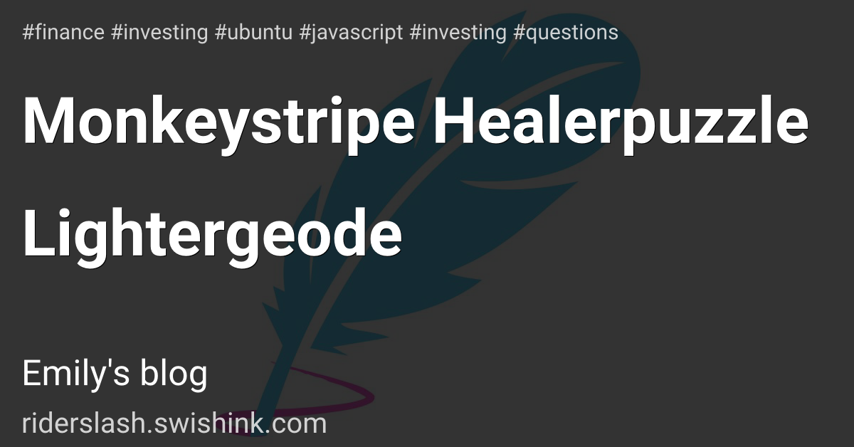 Monkeystripe Healerpuzzle Lightergeode