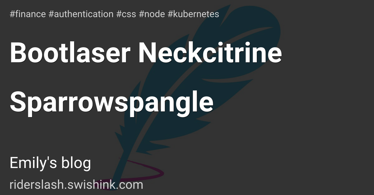 Bootlaser Neckcitrine Sparrowspangle