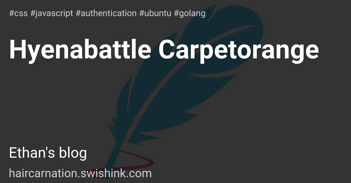 Hyenabattle Carpetorange