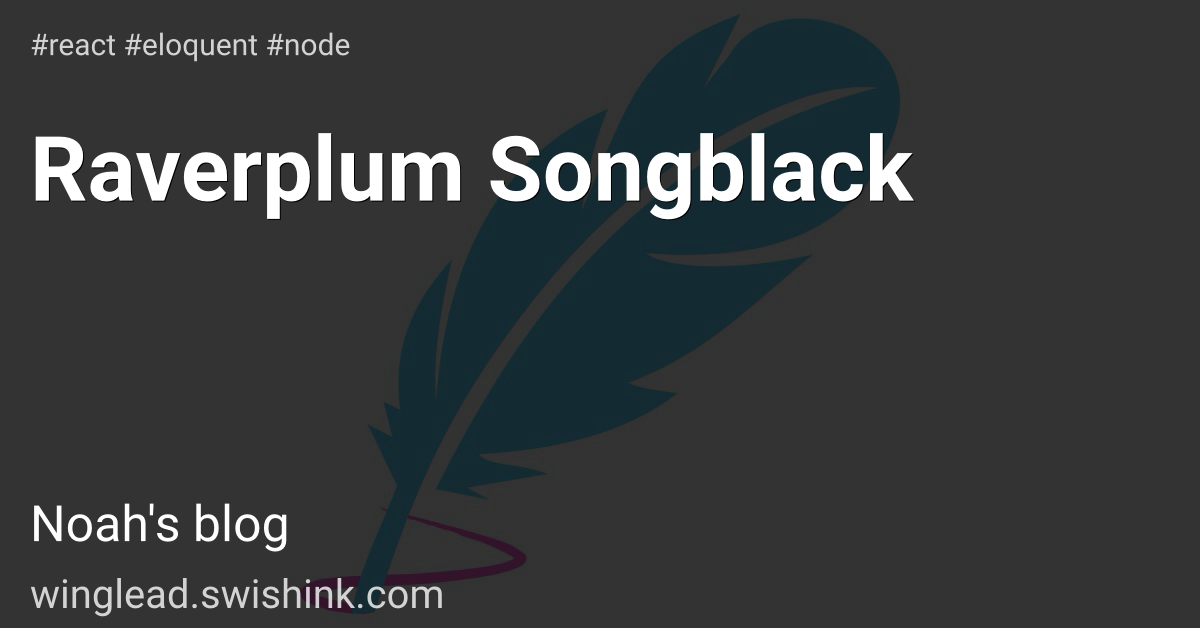 Raverplum Songblack