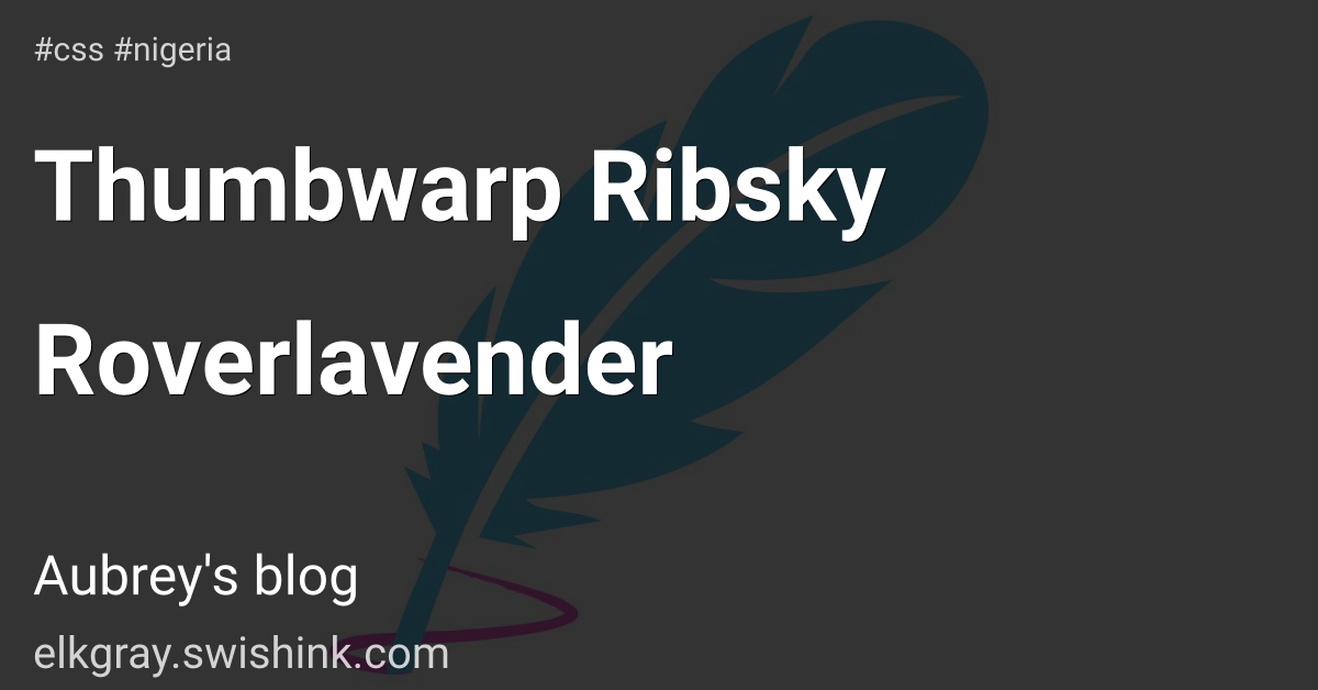 Thumbwarp Ribsky Roverlavender