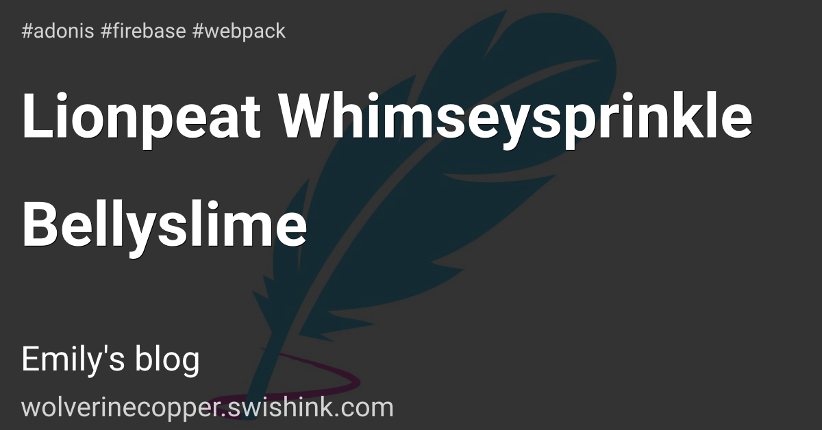 Lionpeat Whimseysprinkle Bellyslime