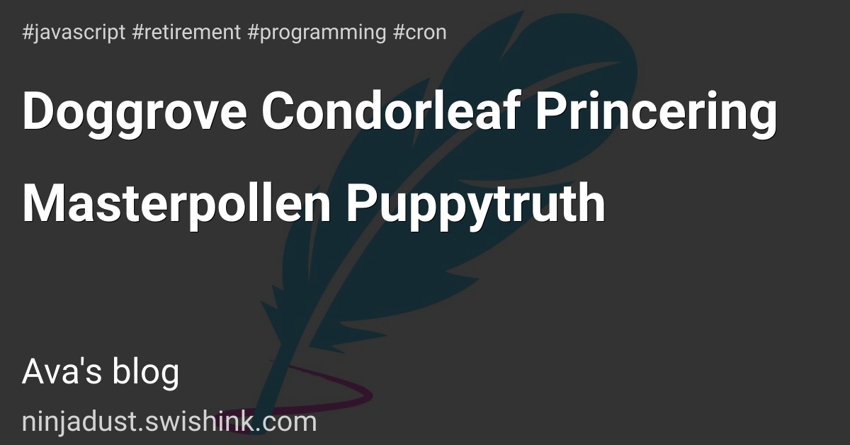Doggrove Condorleaf Princering Masterpollen Puppytruth