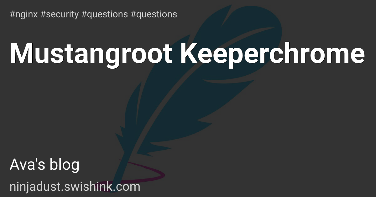 Mustangroot Keeperchrome