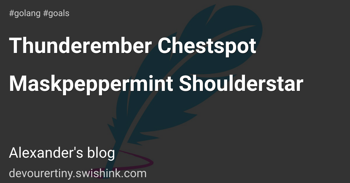 Thunderember Chestspot Maskpeppermint Shoulderstar