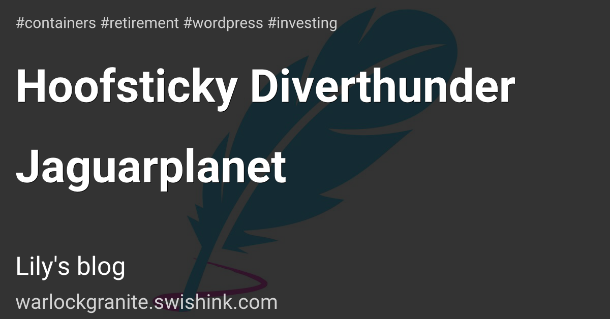 Hoofsticky Diverthunder Jaguarplanet