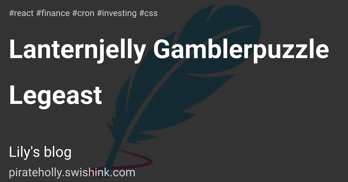 Lanternjelly Gamblerpuzzle Legeast