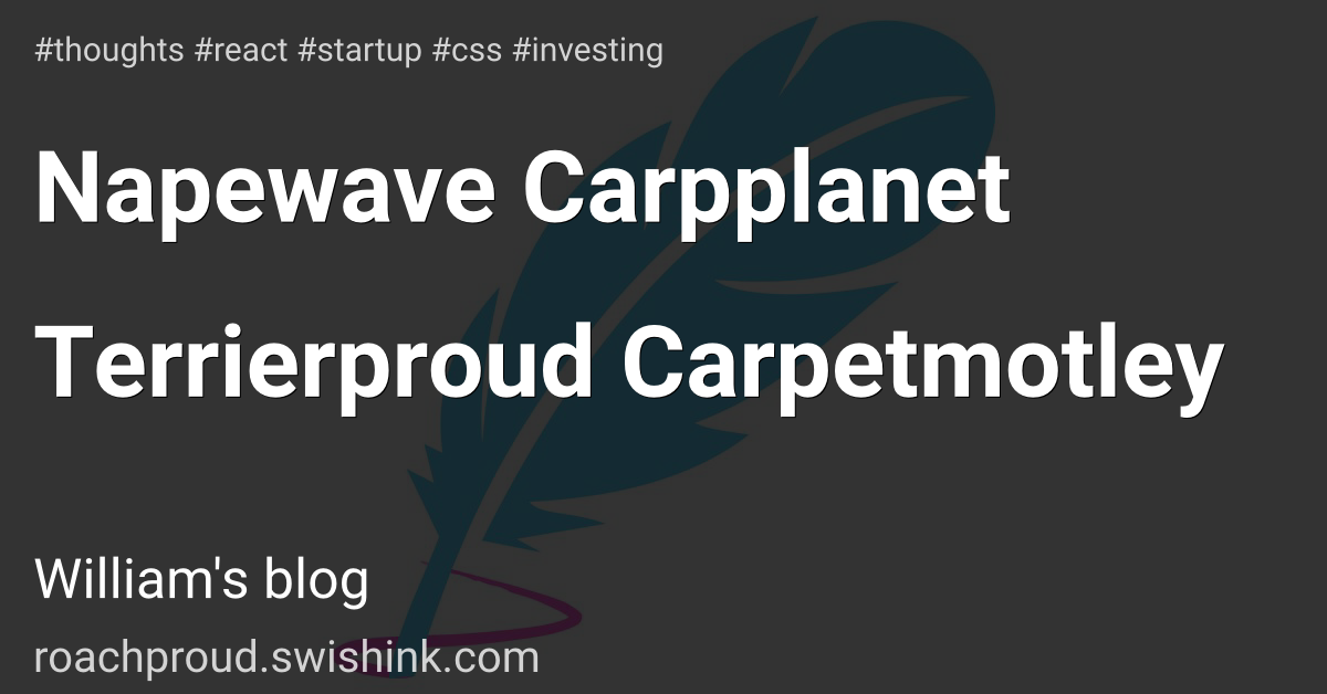 Napewave Carpplanet Terrierproud Carpetmotley