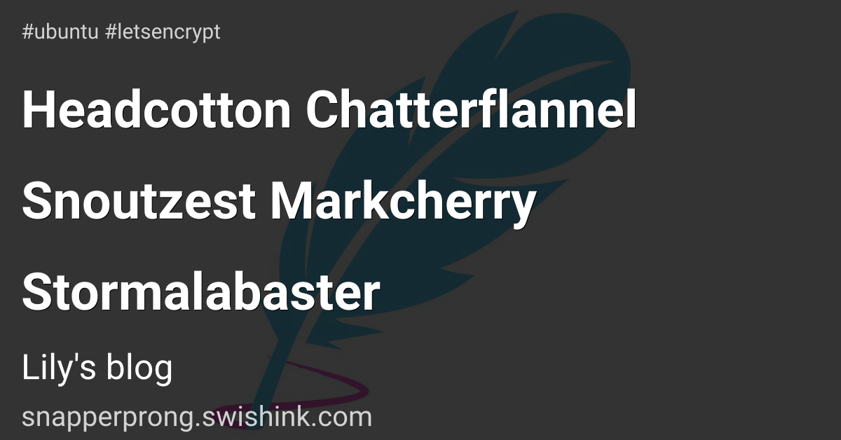 Headcotton Chatterflannel Snoutzest Markcherry Stormalabaster