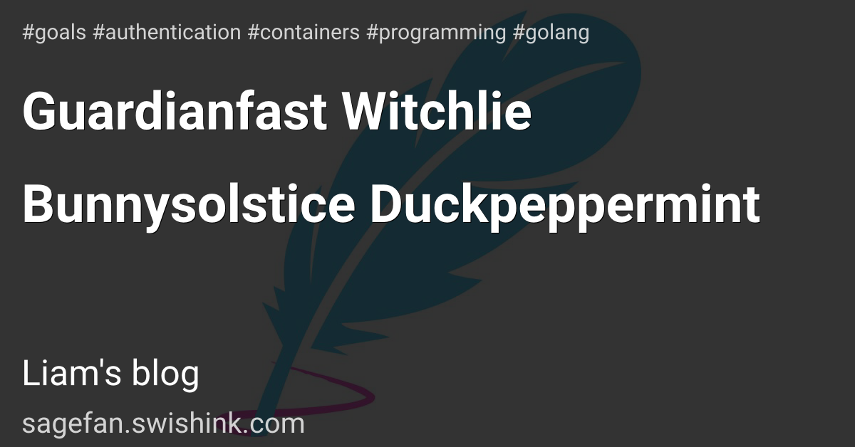 Guardianfast Witchlie Bunnysolstice Duckpeppermint