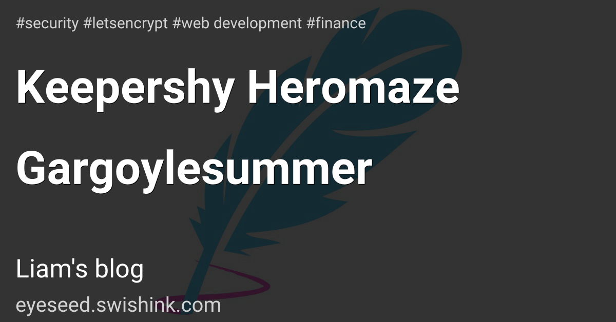 Keepershy Heromaze Gargoylesummer