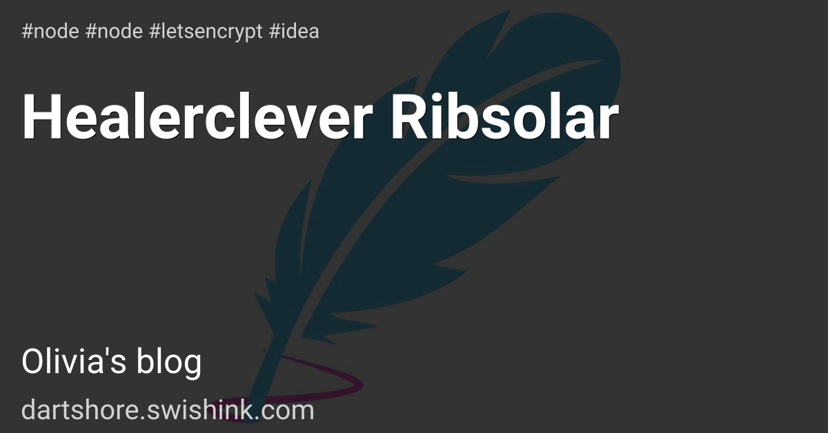 Healerclever Ribsolar