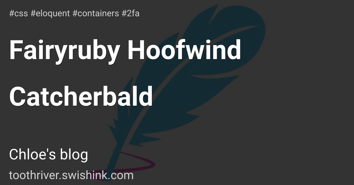 Fairyruby Hoofwind Catcherbald