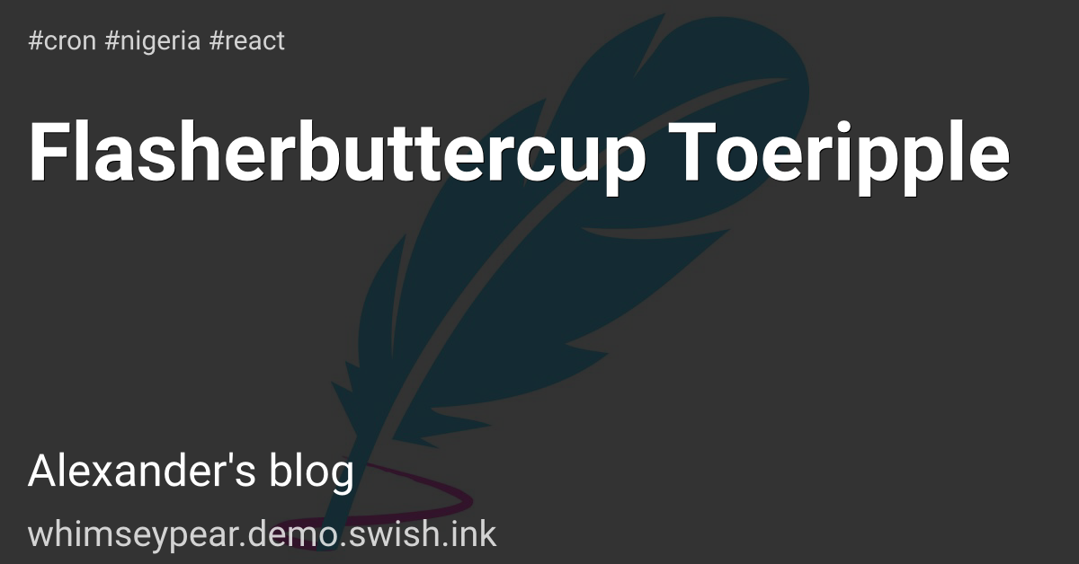 Flasherbuttercup Toeripple