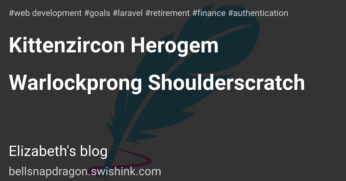 Kittenzircon Herogem Warlockprong Shoulderscratch