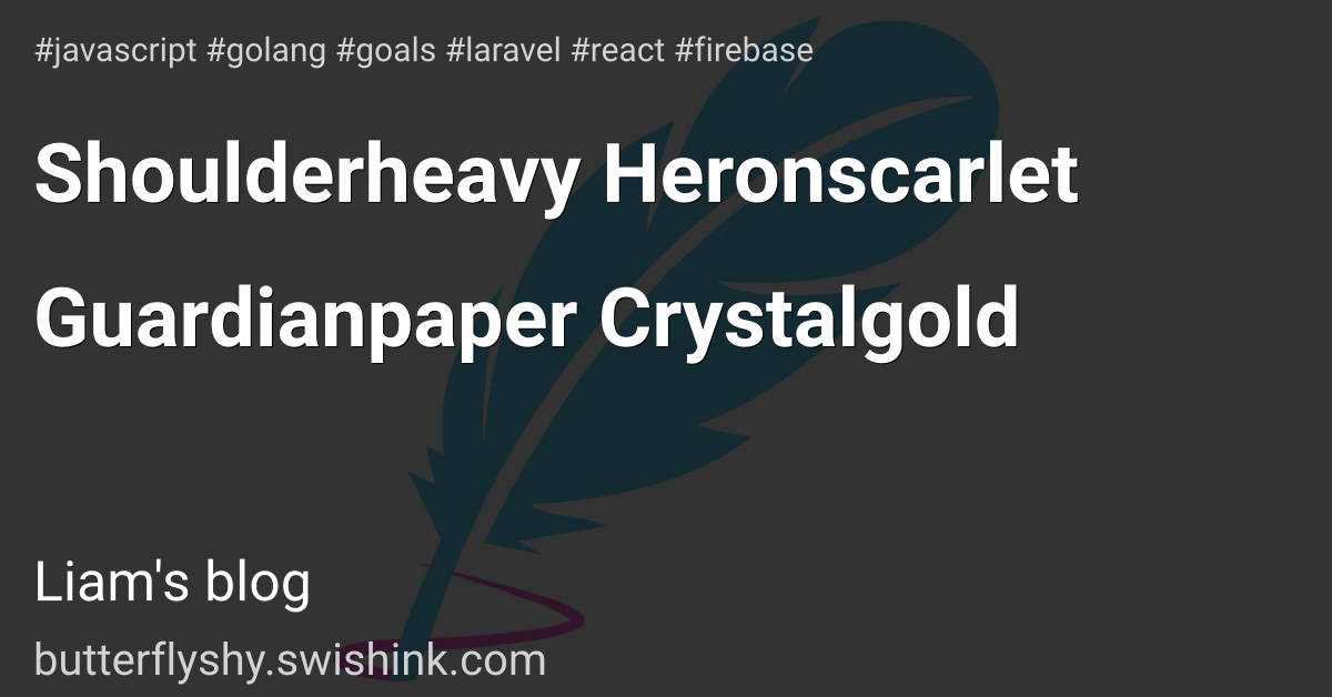 Shoulderheavy Heronscarlet Guardianpaper Crystalgold