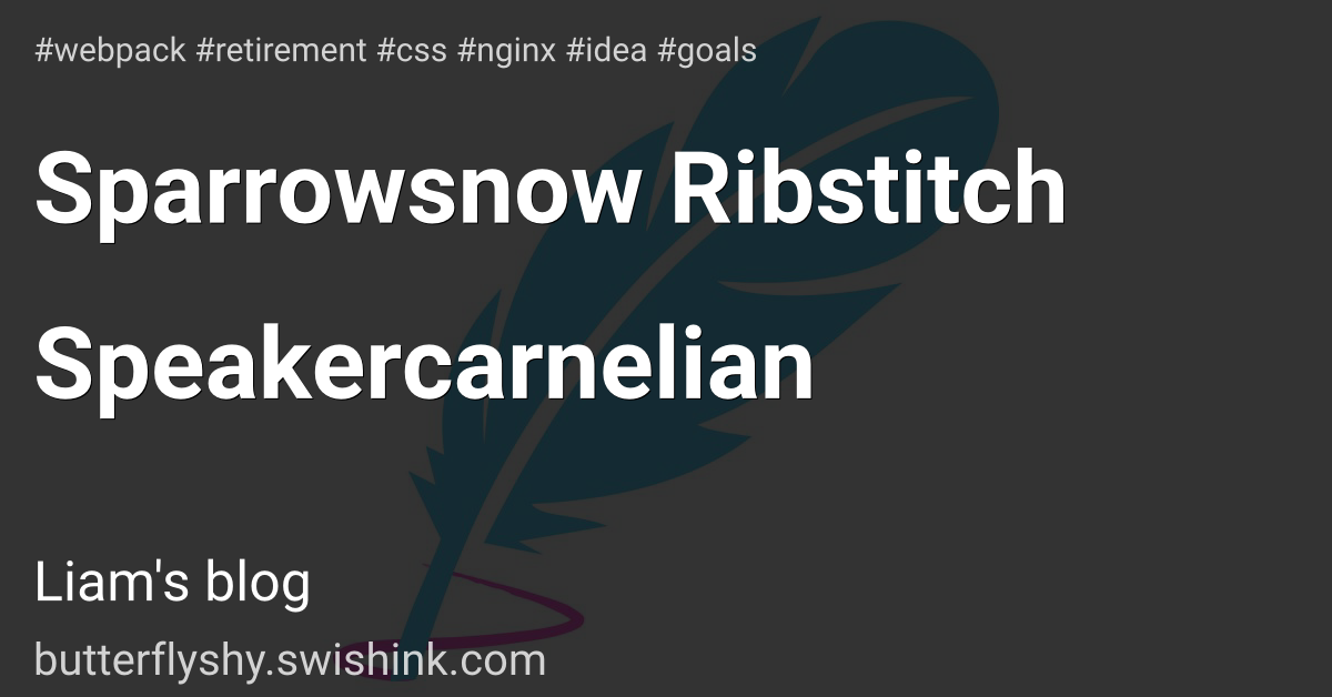 Sparrowsnow Ribstitch Speakercarnelian