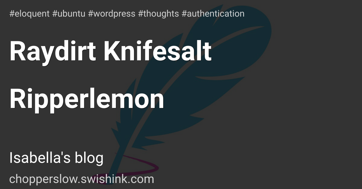 Raydirt Knifesalt Ripperlemon