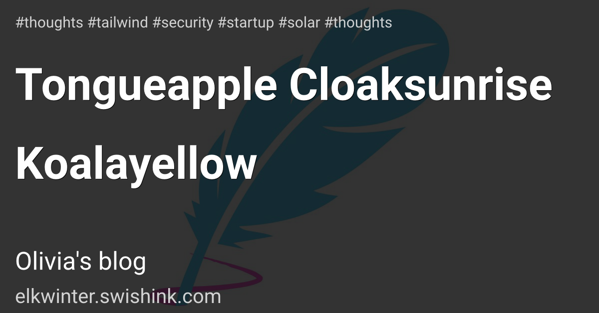 Tongueapple Cloaksunrise Koalayellow