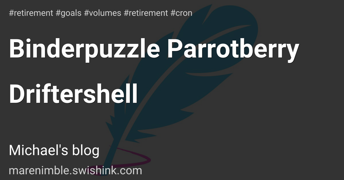 Binderpuzzle Parrotberry Driftershell