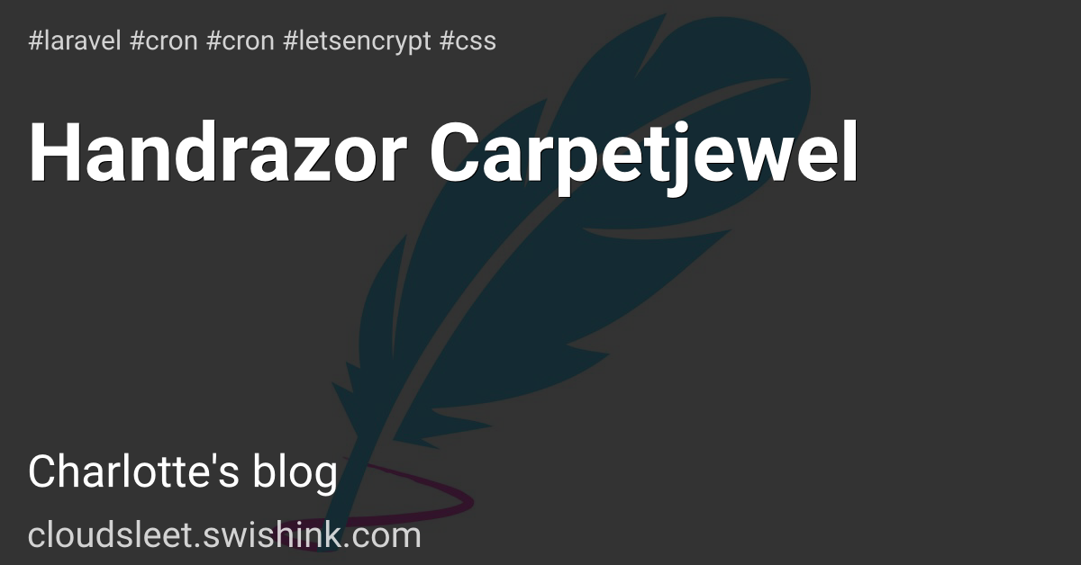 Handrazor Carpetjewel