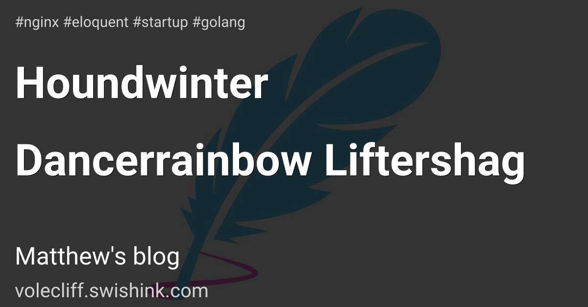 Houndwinter Dancerrainbow Liftershag