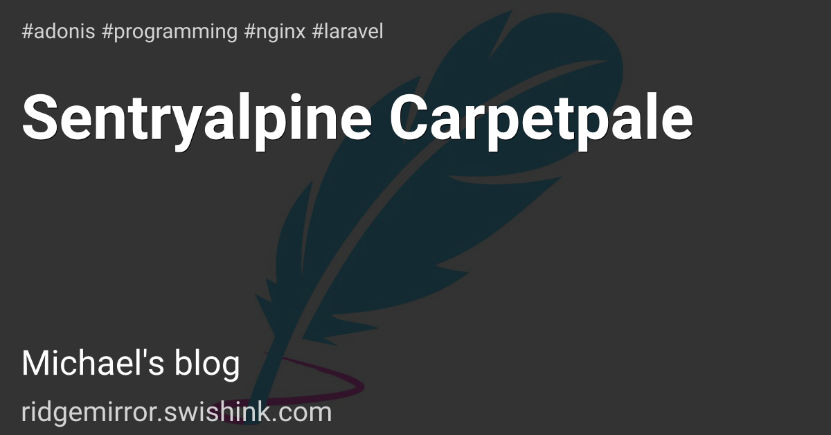 Sentryalpine Carpetpale