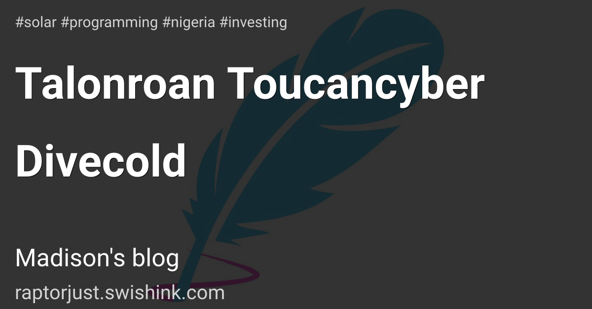 Talonroan Toucancyber Divecold