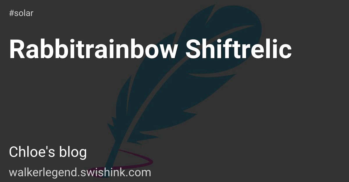 Rabbitrainbow Shiftrelic