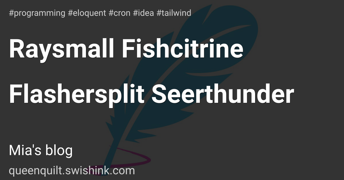Raysmall Fishcitrine Flashersplit Seerthunder