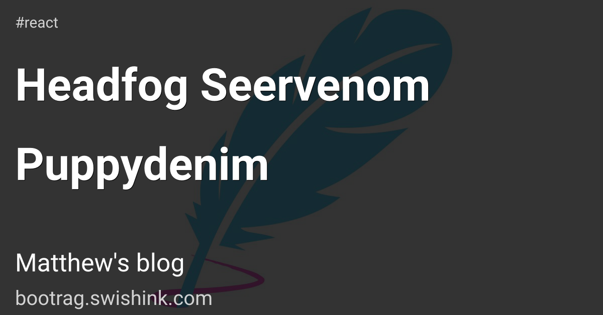 Headfog Seervenom Puppydenim