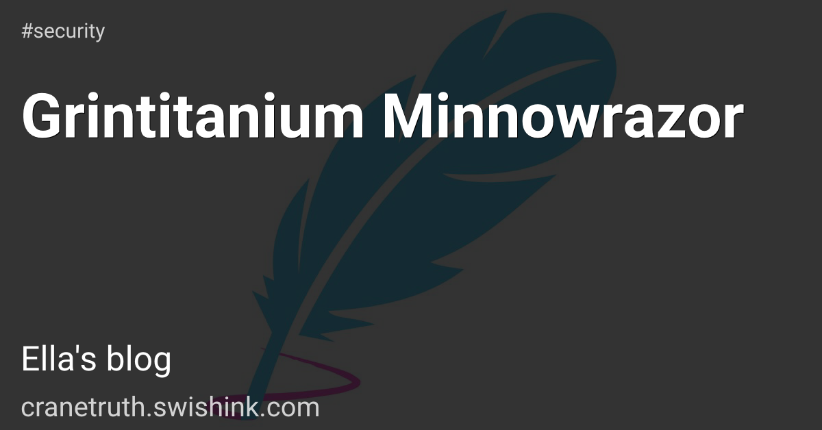 Grintitanium Minnowrazor