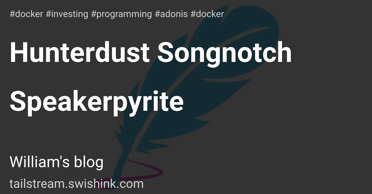 Hunterdust Songnotch Speakerpyrite